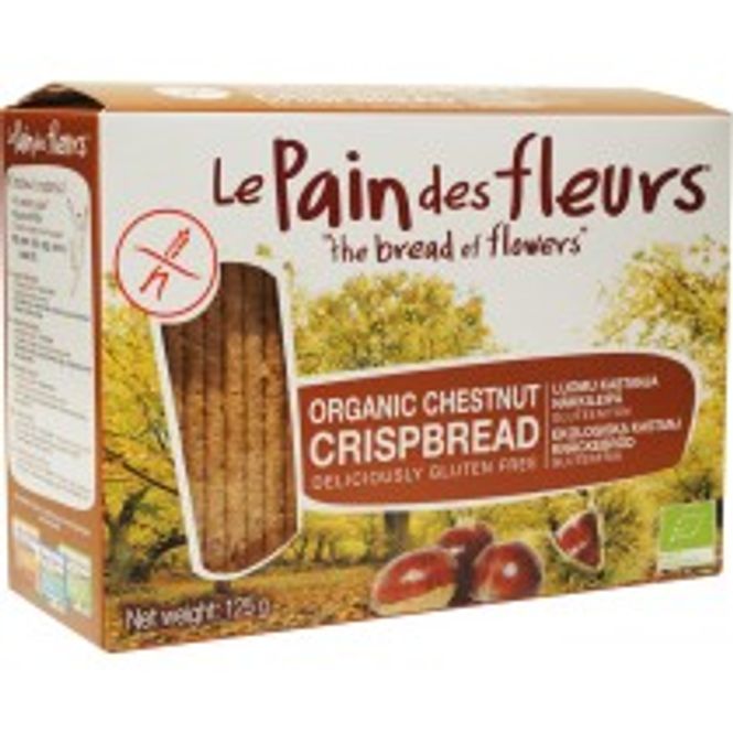 Hovedbilde Knekkebrød kastanje  økologisk glutenfritt 125 g Le Pain des Fle