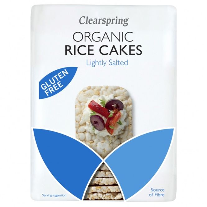 Hovedbilde Riskaker (riskjeks) m/salt økologisk glutenfri 130 g Clearspring