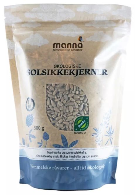 Hovedbilde Solsikkekjerner økologisk 500 g Manna