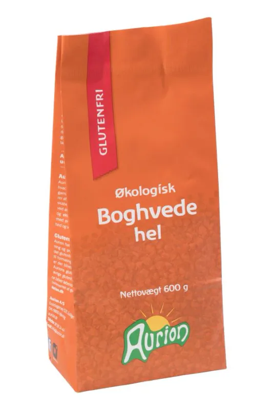 Bokhvete hel økologisk glutenfri 600 g Aurion