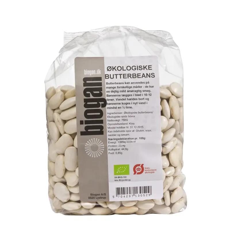Limabønner (Butter Beans) økologisk 750 g Biogan