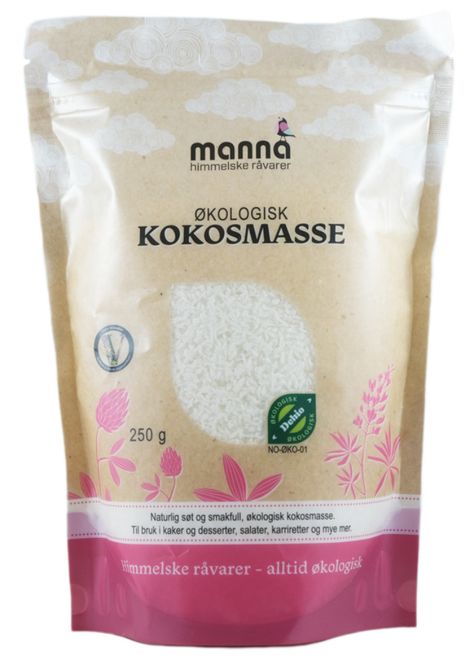 Hovedbilde Kokosmasse økologisk 250 g Manna