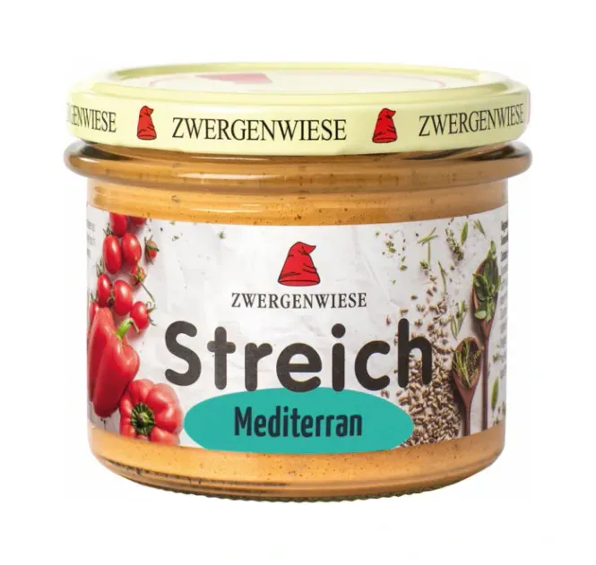 Hovedbilde Streich Mediterran smørepålegg (Tomat-Paprika) økologisk vegan 