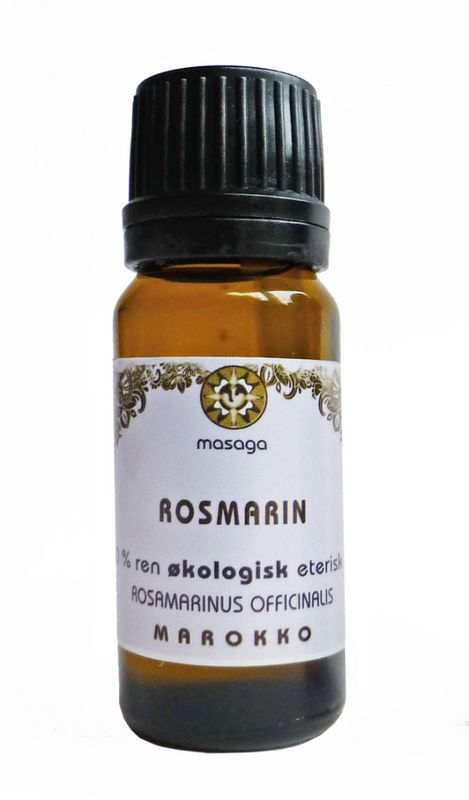 Rosmarinolje økologisk 100 % eterisk olje 10 ml Masaga
