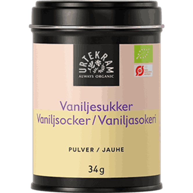 Hovedbilde Vaniljesukker økologisk 34 g Urtekram